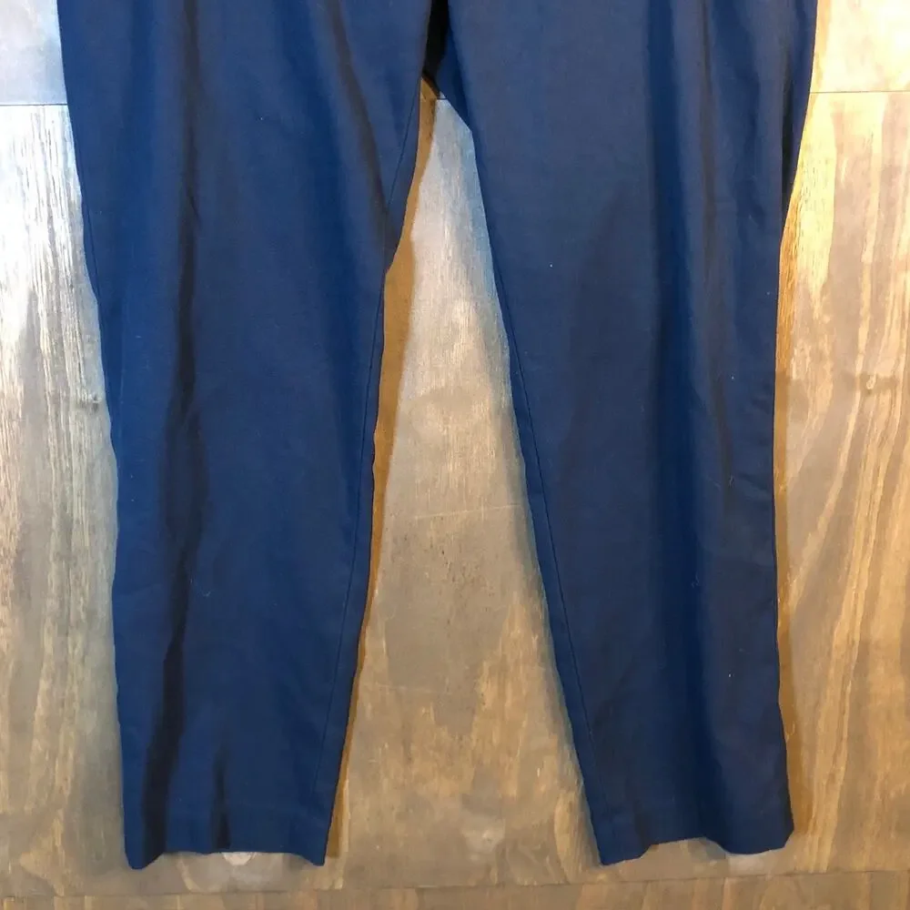 Banana Republic Mens Pants Navy Blue Slim Fit Stretch 33 Short
